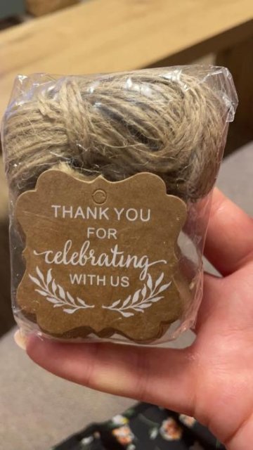 50PCS Kraft Paper Thank You Tags