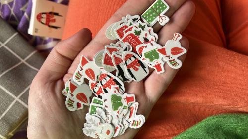 Christmas Theme Adhesive Label Stickers