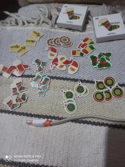 Christmas Theme Adhesive Label Stickers