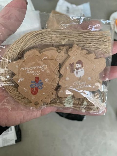 48PCS Christmas Tree Paper Tag