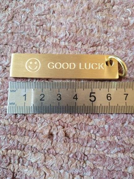 6cm Brass Keychain Ruler