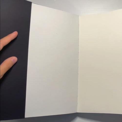 Black Cover B5 Sketchbook Blank Pages