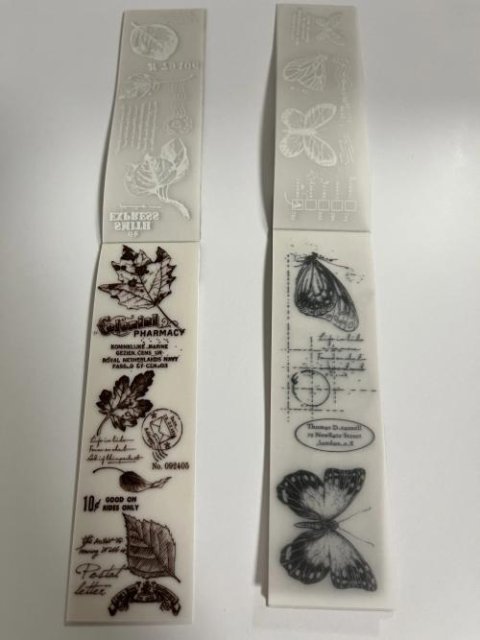 30 Pcs Aesthetic Semi Transparent Bookmark Paper