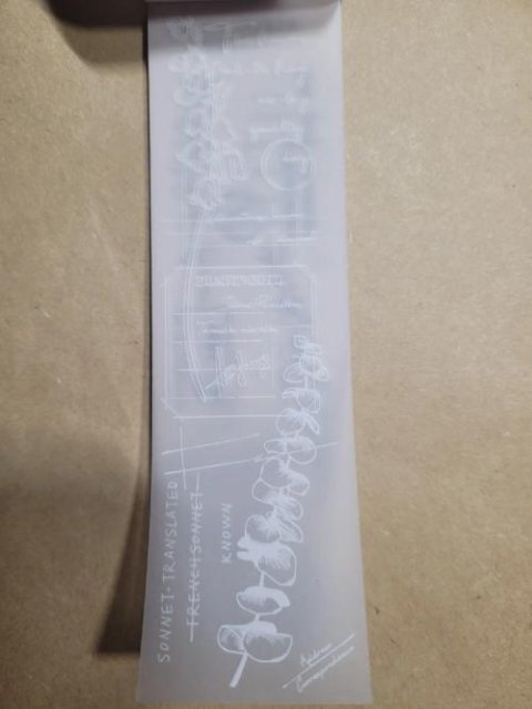30 Pcs Aesthetic Semi Transparent Bookmark Paper