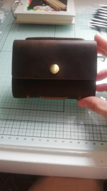 Leather Crafted Miniature Kraft Notebook