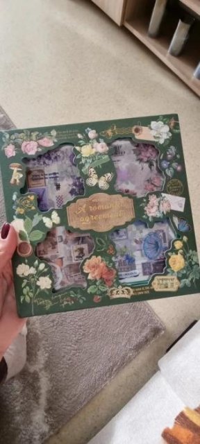 Vintage Garden 100-Piece PET Sticker Set