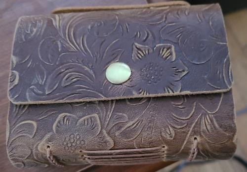 Leather Crafted Miniature Kraft Notebook