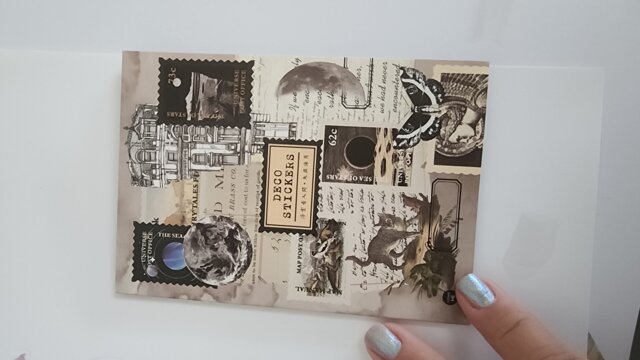 Vintage PET Die-Cut Sticker Book