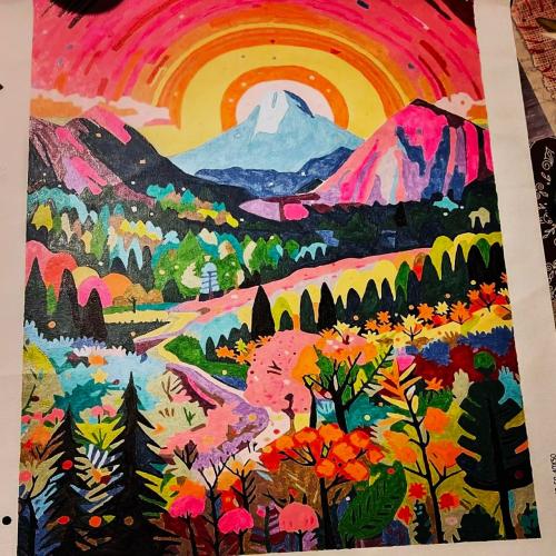 Colorful Yosemite Series  Original Paint by Numbers – Colourmost