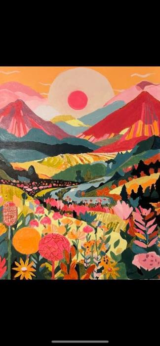 Colorful Mountains Series  Paint by Numbers Kit – DIYArtCool