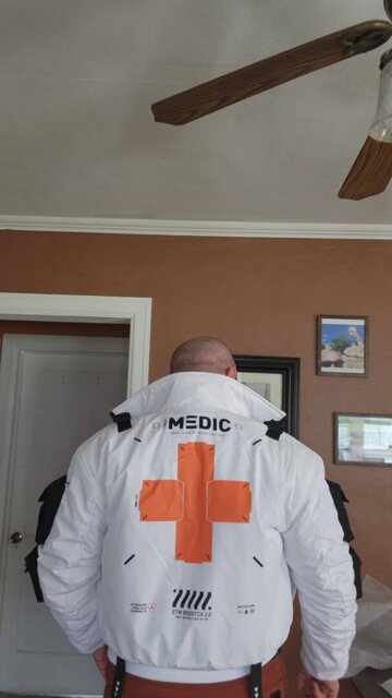 Medic White Short Bomber Jacket