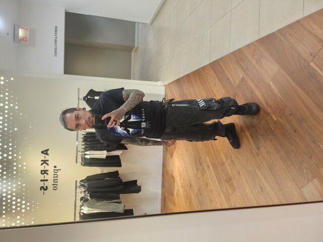 DJ-Type 001A Charcoal Denim Cargo Pants