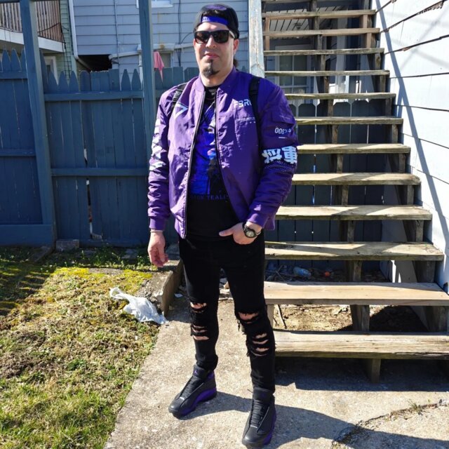 V3-3 Purple Bomber Jacket