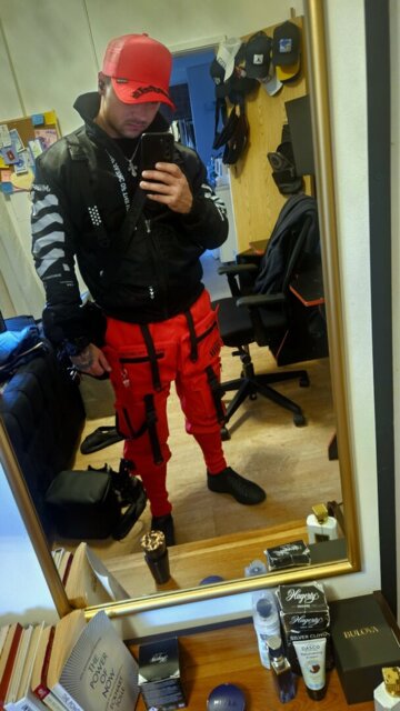 CG-Type 12X(U) Black Red Cargo Pants