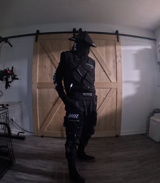 CG-Type 19S Black Red Cargo Pants