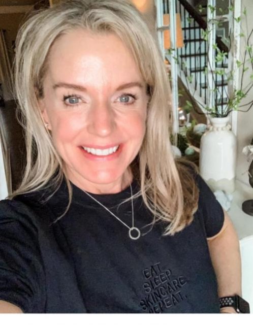 Eat Sleep Skincare Repeat Embroidered T-Shirt