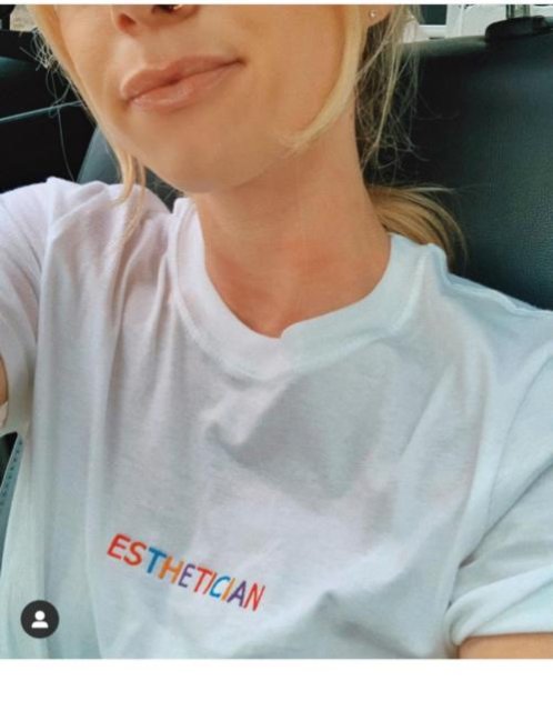 Esthetician Embroidered T-Shirt