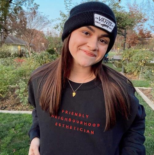 Friendly Neighbourhood Esthetician Embroidered Sweatshirt