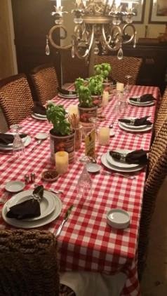 Rectangular Checkered Tablecloth, Gingham Tablecloth