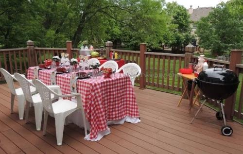 Rectangular Checkered Tablecloth, Gingham Tablecloth