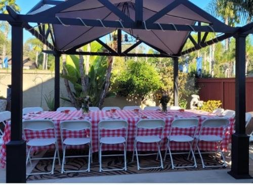 Rectangular Checkered Tablecloth, Gingham Tablecloth