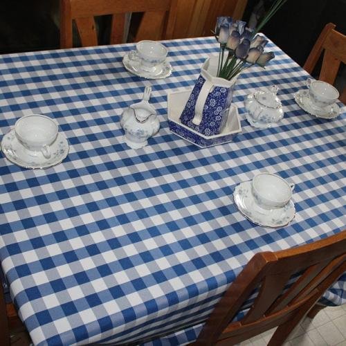 Rectangular Checkered Tablecloth, Gingham Tablecloth