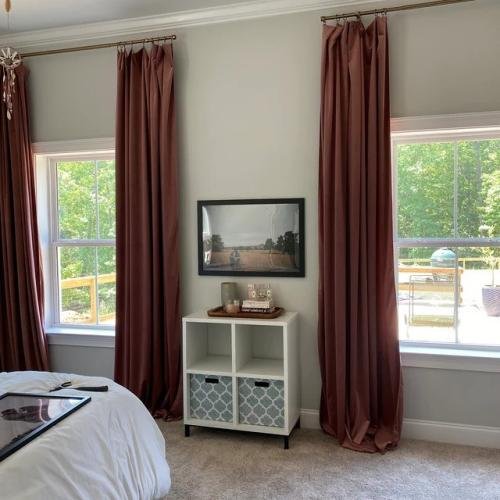 Velvet Curtains With Top Rod Pockets