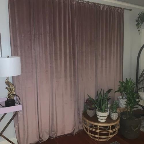 Velvet Curtains With Top Rod Pockets