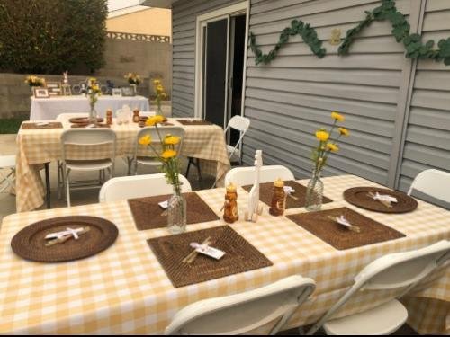 Rectangular Checkered Tablecloth, Gingham Tablecloth