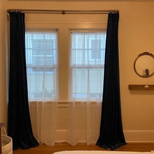 Velvet Curtains With Top Rod Pockets