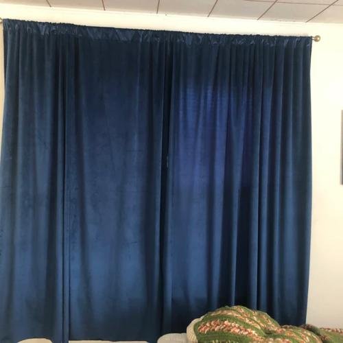 Velvet Curtains With Top Rod Pockets