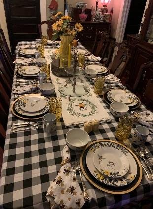 Rectangular Checkered Tablecloth, Gingham Tablecloth