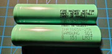 Samsung 25R 18650 2500mAh 20A Battery review