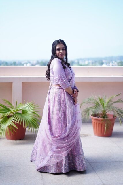 Peachy Foliage Modal Kurta Set