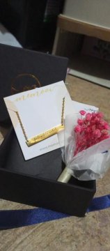 Memooi Gold Horizontal Bar Necklace review