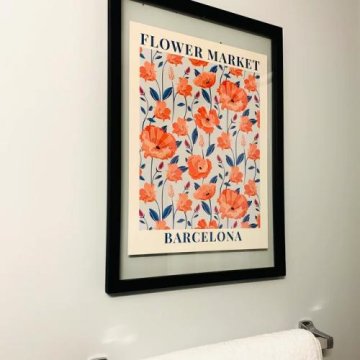 Flower Market Barcelona Art Print review