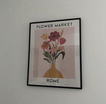 Flower Market Rome Art Print review