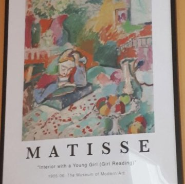 Interior with a Young Girl Reading by Henri Matisse Print review