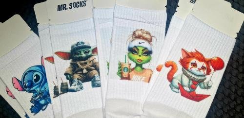 Mr. Socks Tennissocken Weiß in zwei Größen