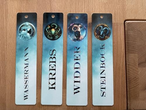 Bookmark 15 x 3.5 cm in 4 colors