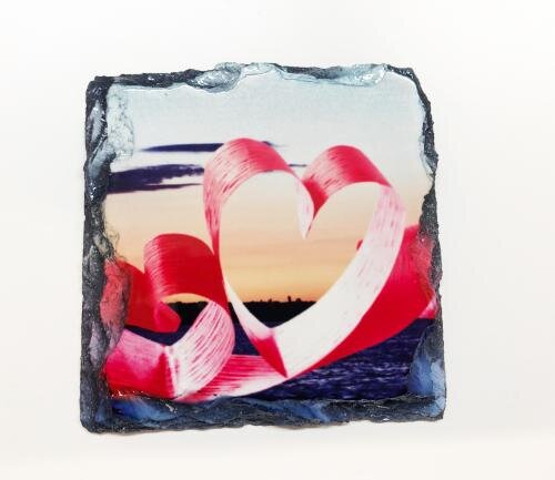 Granitstein, ca. 20 x 20 cm, Sublimation (Glänzend)