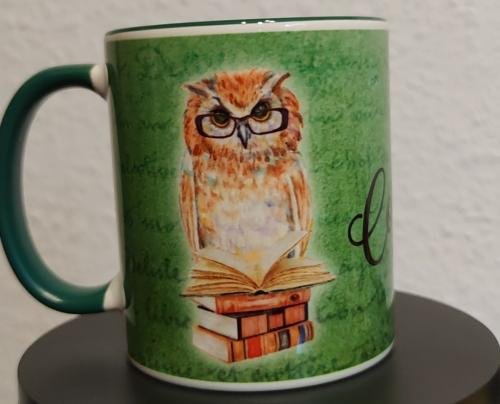 1 pièce Tasse à sublimation, bord/poignée colorés (12 couleurs)