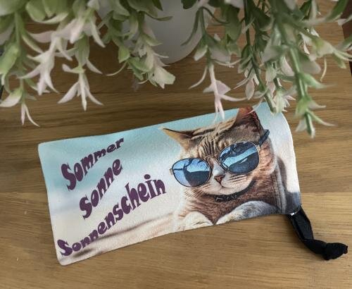 Brillenbeutel, Velour-Oberfläche