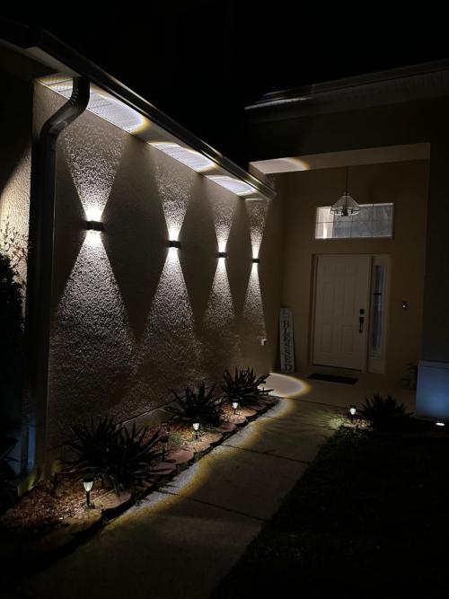 Solar Powered Wall Sconce