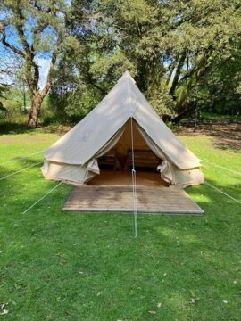 5m Fireproof Bell Tent With Stove Hole & Flap review