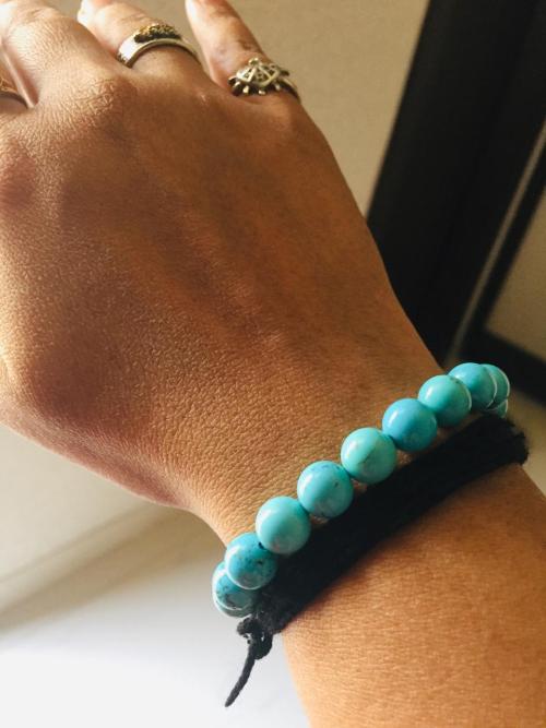 Natural Turquoise Stone Spiritual Meditation Healing Crystal Bracelet –  EvelynCreations