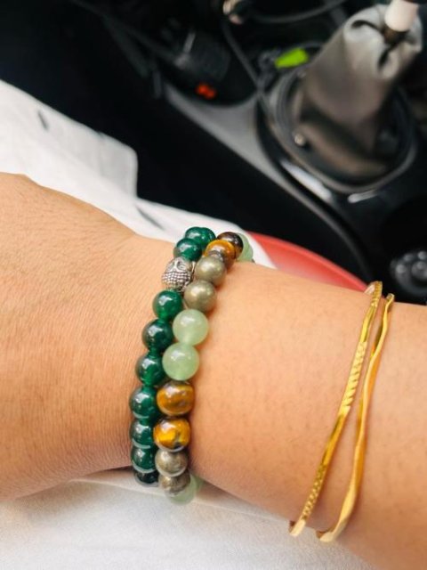 Zen Green Jade Bracelet for Wealth | Good Fortune & Luck