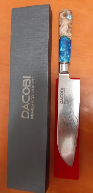 Nôž Santoku C3, damašková oceľ