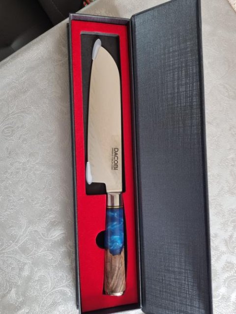Nôž Santoku C3, damašková oceľ