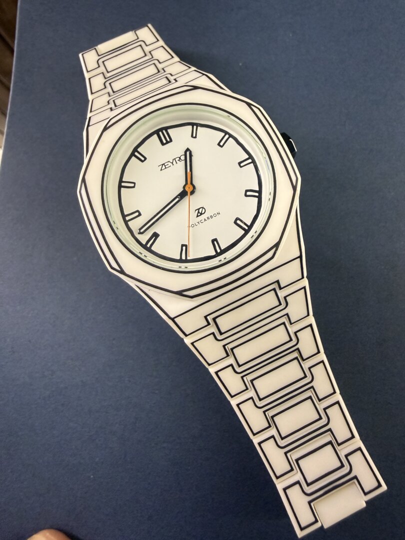 Emporio Armani Minimalist Date White Dial Men's Watch | AR11572